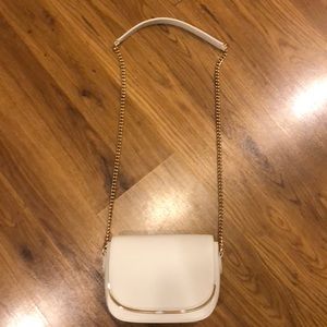 H&M white crossbody purse